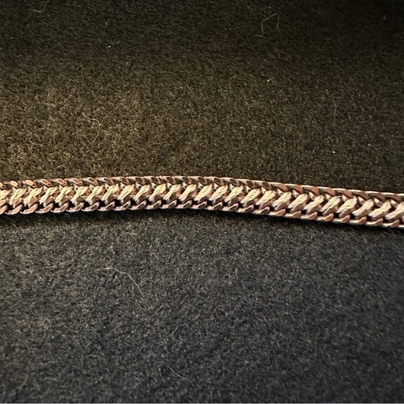 Stella & Dot vintage copper cup chain bracelet with pink rhinestones - Picture 10 of 10